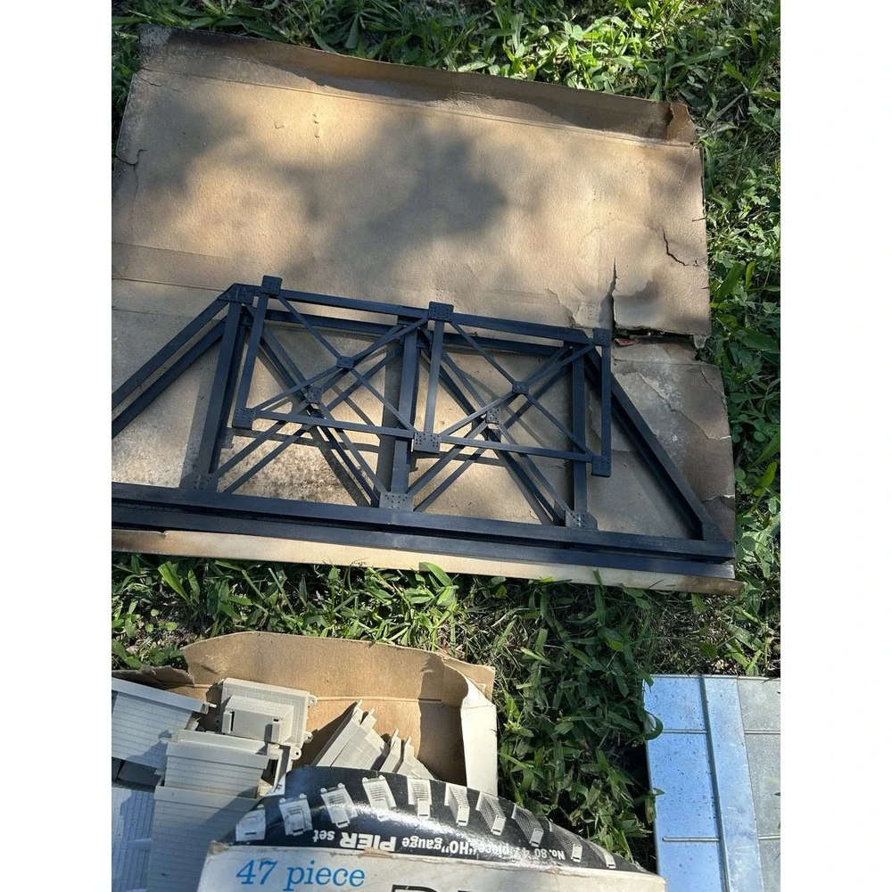 Vintage Model Train Trestle Track & Bridge Lot Plasticville Lionel K Line Etc